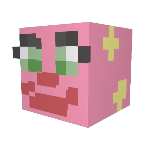 Zouldor Minecraft avatar head, 3D render