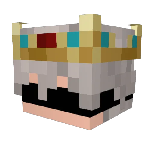 Zounh Minecraft avatar head, 3D render