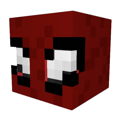 Zous11 Minecraft avatar head, 3D render