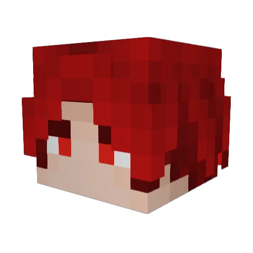 Zovi12 Minecraft avatar head, 3D render