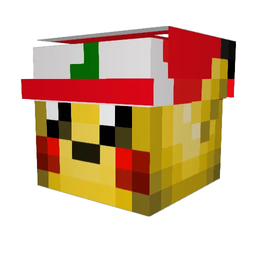 Zoxarus Minecraft avatar head, 3D render