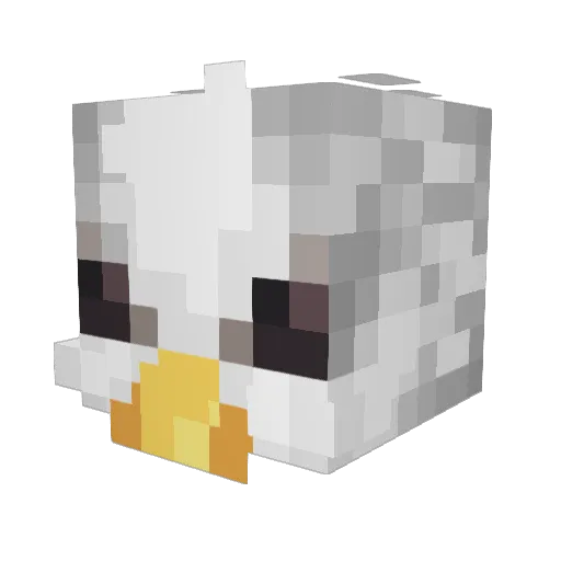 Zoycs Minecraft avatar head, 3D render