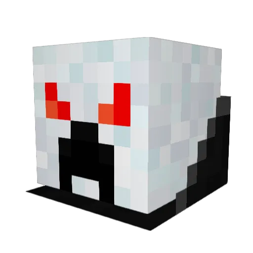 Zoydor Minecraft avatar head, 3D render