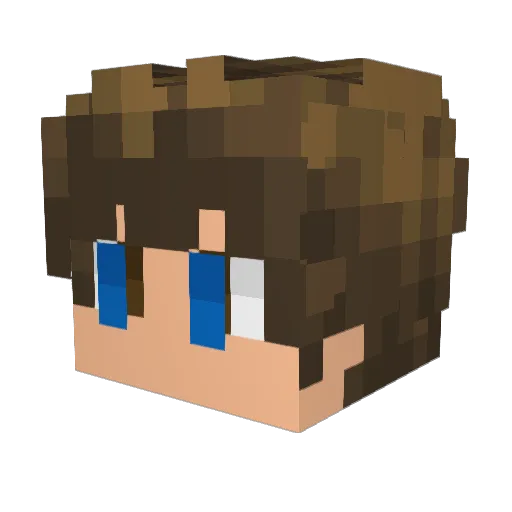 Zozo9731 Minecraft avatar head, 3D render