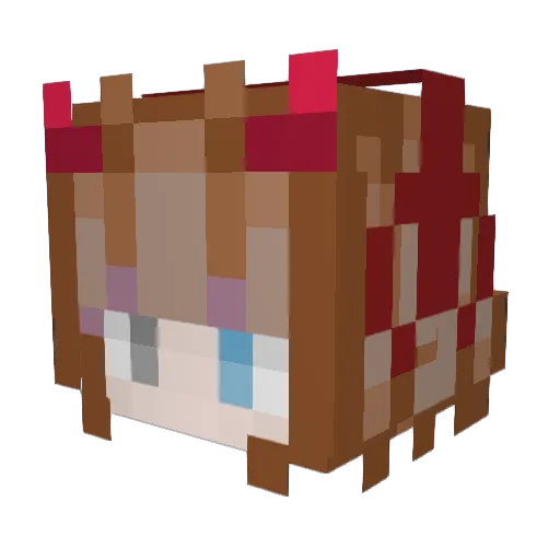 ZozoJT Minecraft avatar head, 3D render
