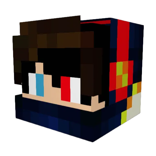 Zozo_59 Minecraft avatar head, 3D render