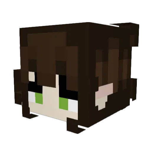 Zozo_Lynn Minecraft avatar head, 3D render