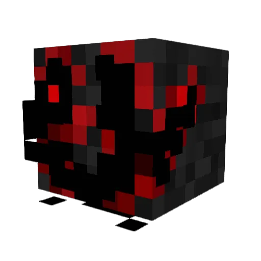 Zp1r1t Minecraft avatar head, 3D render