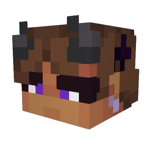 Zphen Minecraft avatar head, 3D render
