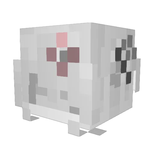 ZqWeks Minecraft avatar head, 3D render