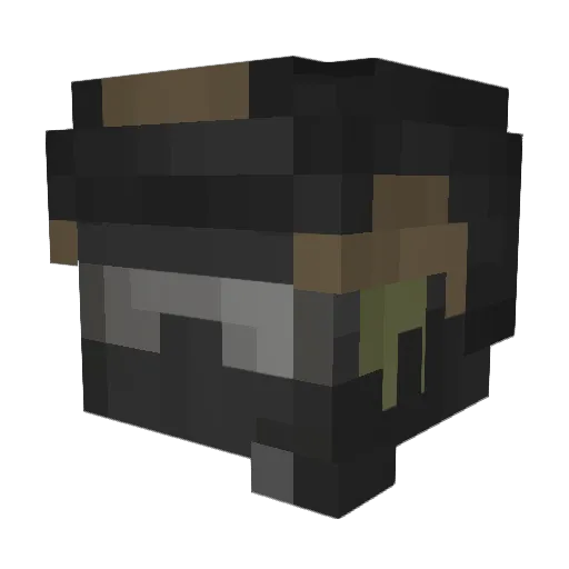 Zr0Bryx Minecraft avatar head, 3D render