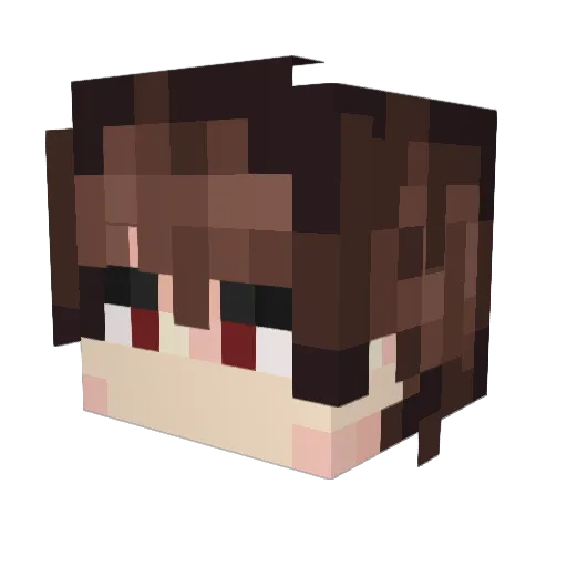 Zrayvr Minecraft avatar head, 3D render