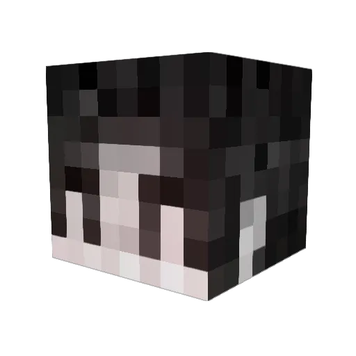 Zrcp Minecraft avatar head, 3D render