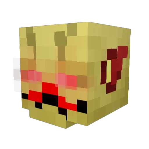 Zrinc Minecraft avatar head, 3D render