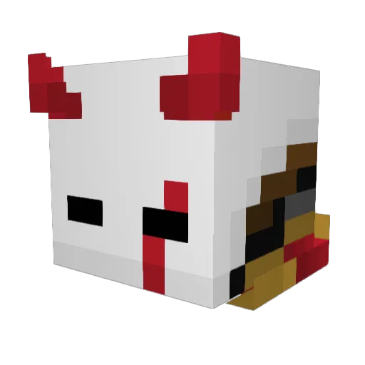 Zrixle Minecraft avatar head, 3D render