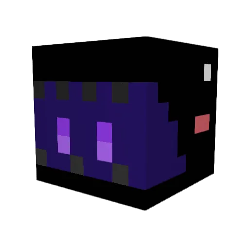 Zryuepbli Minecraft avatar head, 3D render