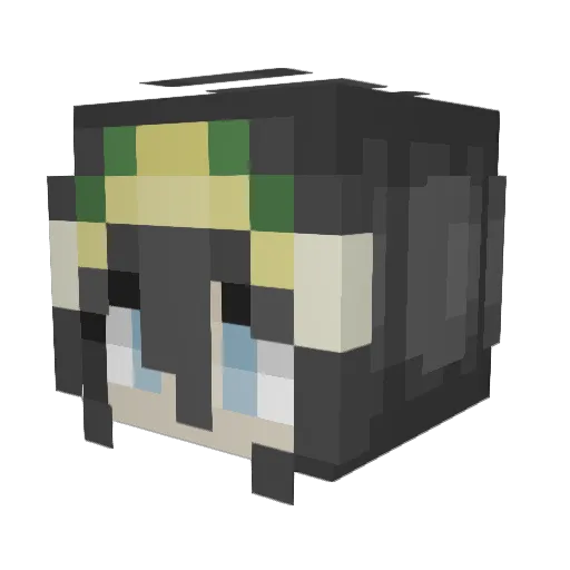 Zs99s Minecraft avatar head, 3D render