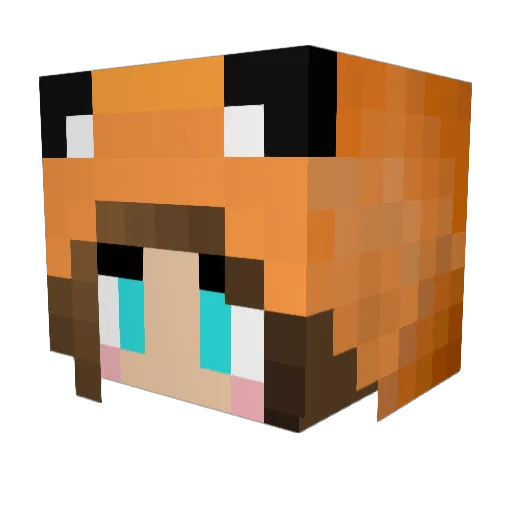 Zsalma Minecraft avatar head, 3D render