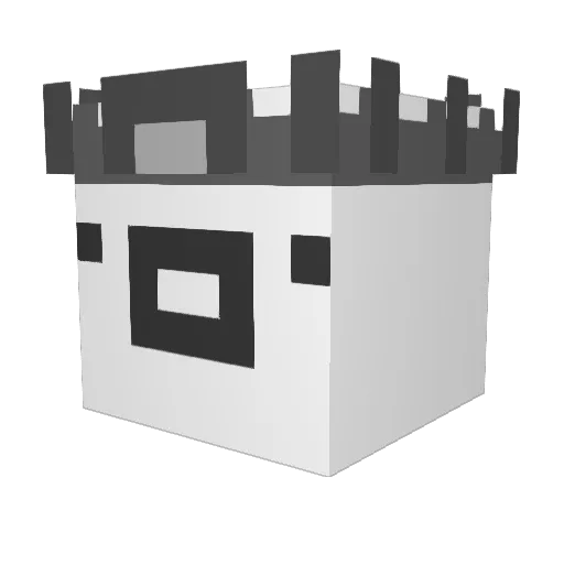 Zsam1209 Minecraft avatar head, 3D render