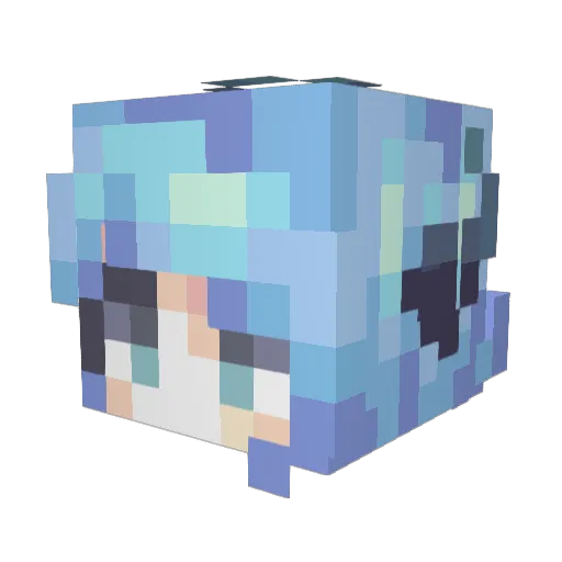 ZsiY0203 Minecraft avatar head, 3D render