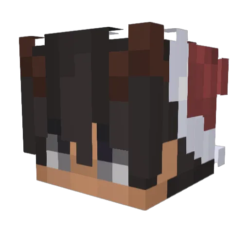 Zsofiah Minecraft avatar head, 3D render