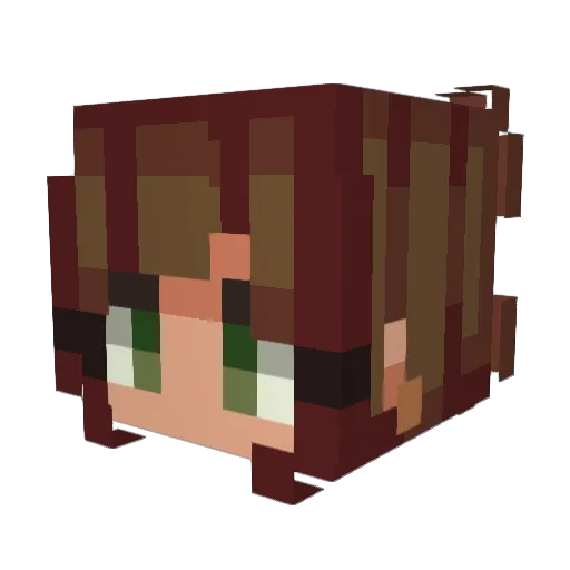 Zsoki21 Minecraft avatar head, 3D render