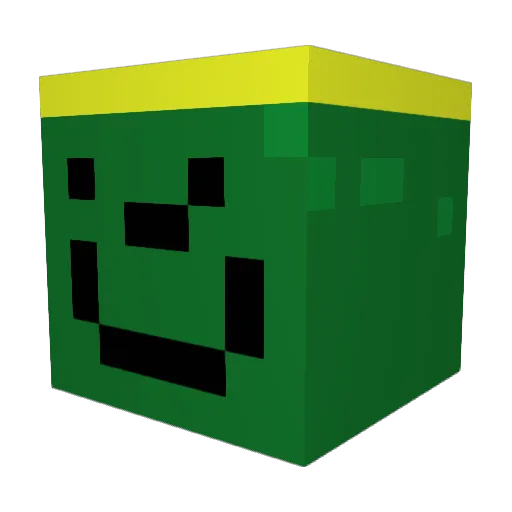 Zsomek Minecraft avatar head, 3D render
