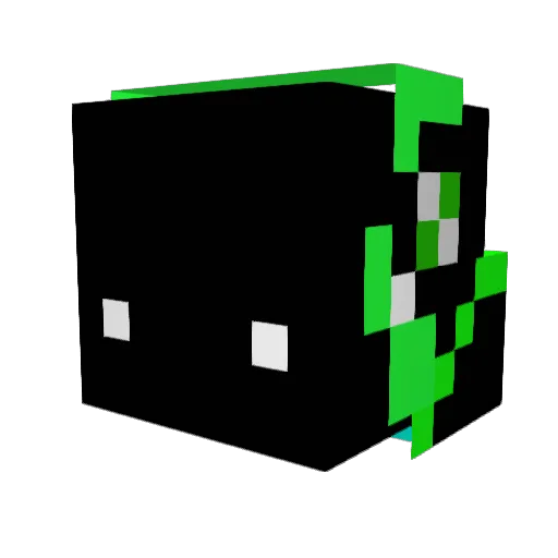 Zsudi Minecraft avatar head, 3D render