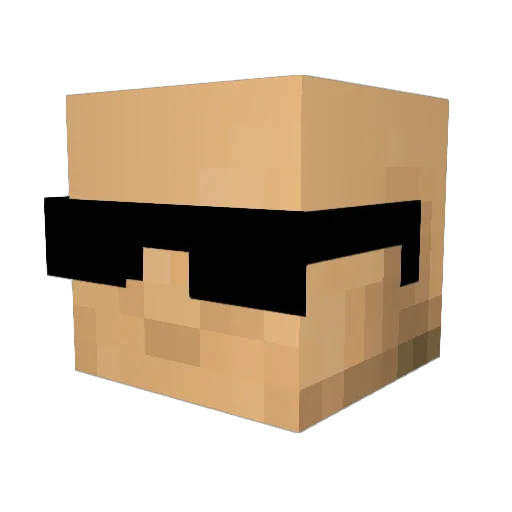 Zsycohn Minecraft avatar head, 3D render