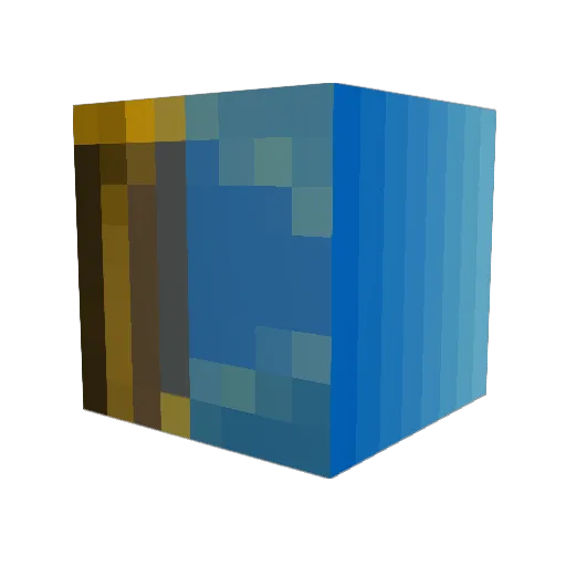 Zt1d45 Minecraft avatar head, 3D render