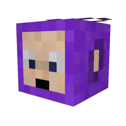Ztatiq Minecraft avatar head, 3D render