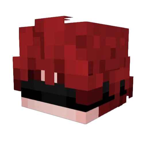 Zthen Minecraft avatar head, 3D render