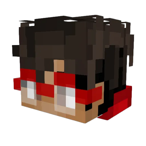 ZtoneFire Minecraft avatar head, 3D render