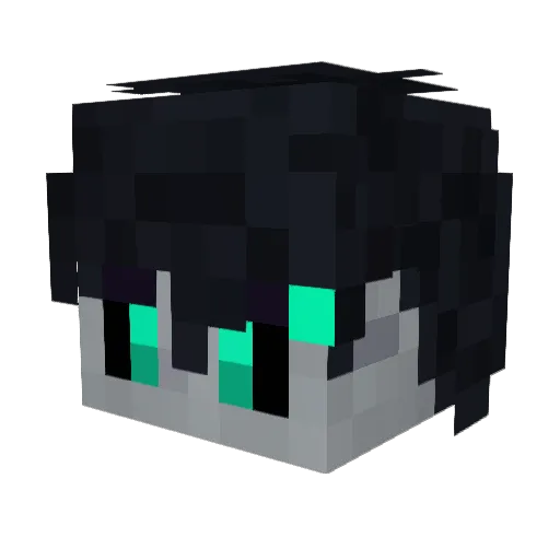 Zu1fuR Minecraft avatar head, 3D render