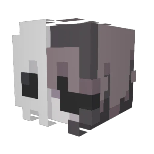 ZuK1n1 Minecraft avatar head, 3D render