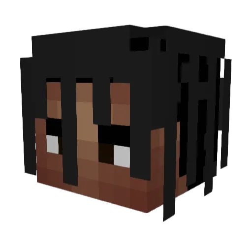 ZuanMc12 Minecraft avatar head, 3D render