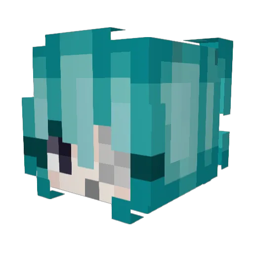 Zuan_Shi_Fu Minecraft avatar head, 3D render