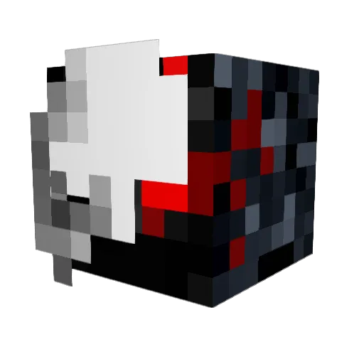 Zuaron Minecraft avatar head, 3D render