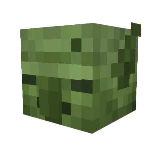 Zuatlibgb Minecraft avatar head, 3D render