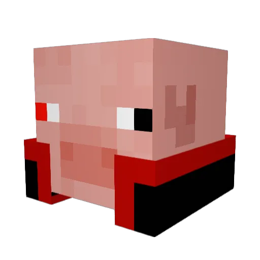 ZubZeroo Minecraft avatar head, 3D render