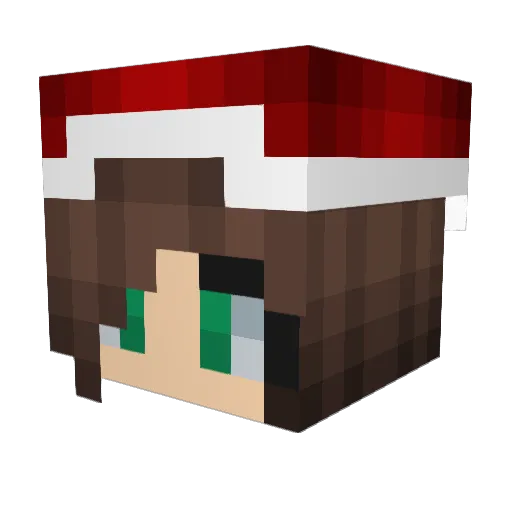 Zuca1 Minecraft avatar head, 3D render