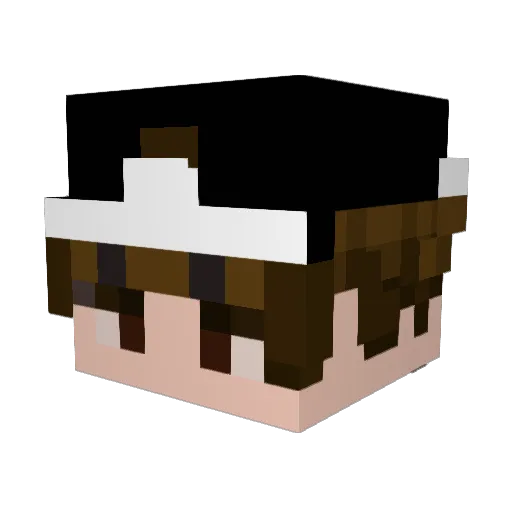 Zucanoir Minecraft avatar head, 3D render