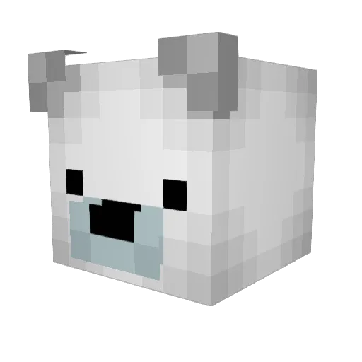 Zucc1219 Minecraft avatar head, 3D render