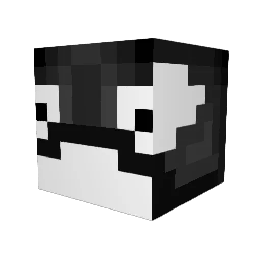 Zucccchini Minecraft avatar head, 3D render