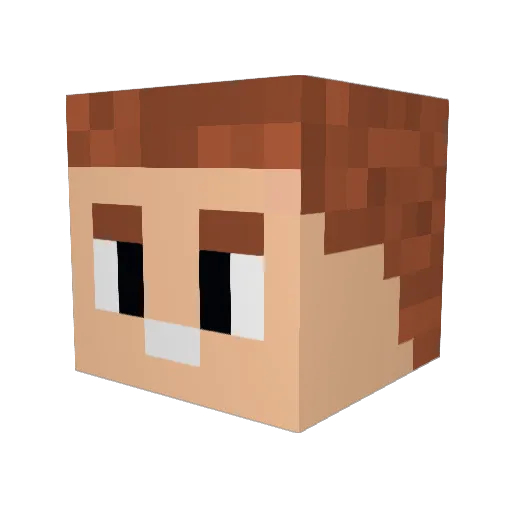 ZucchiniSlaper Minecraft avatar head, 3D render