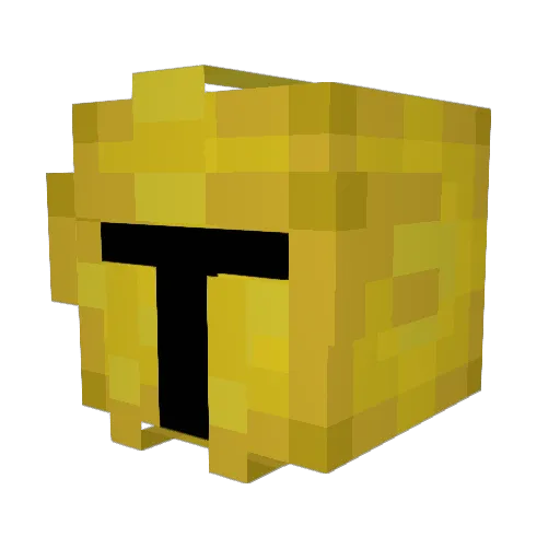 Zucen Minecraft avatar head, 3D render