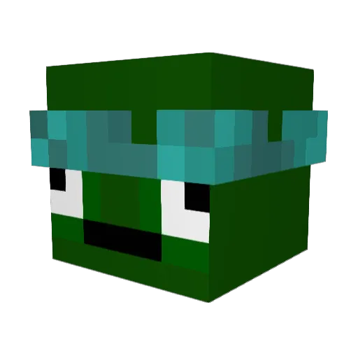Zuch Minecraft avatar head, 3D render