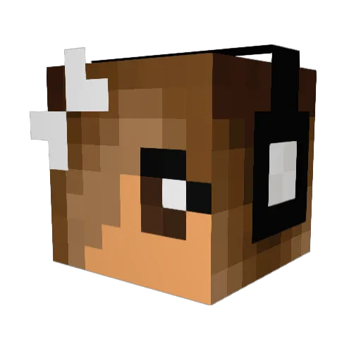 ZuckerMaus Minecraft avatar head, 3D render