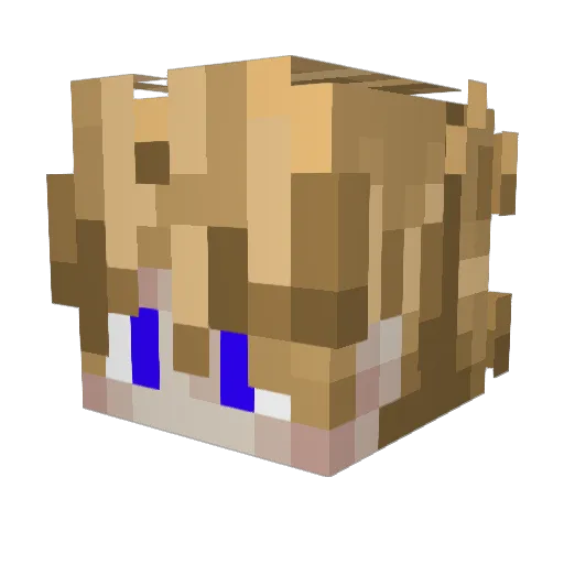 Zuckerblatt123 Minecraft avatar head, 3D render