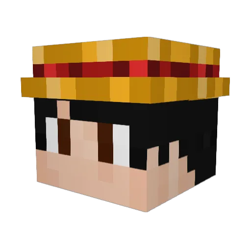 Zuctavius Minecraft avatar head, 3D render